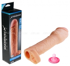 Удлиняющая пенис насадка с креплением на мошонке Perfect 2'' Extension with Ball Strap