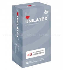 Презервативы UNILATEX ребристые (12 шт)