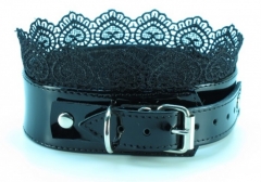 Изящный ошейник с кружевом BDSM Light