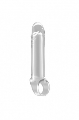 Удлиняющая насадка закрытого типа с фиксацией на мошонке No 31 Stretchy Penis Extension