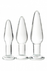 Набор анальных втулок Sexus Glass